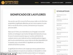 Sites similar to significadodelasflores.net