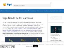 Sites similar to significadodelosnumeros.com