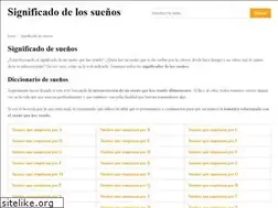 Sites similar to significadodelossuenos.top