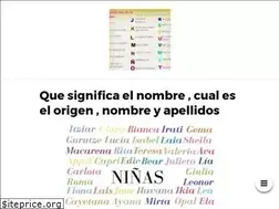 Sites similar to significadodenombres.org