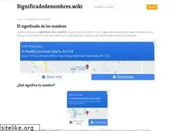 Sites similar to significadodenombres.wiki