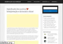 Sites similar to significadodesonhar.com