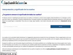 Sites similar to significadodetussuenos.com