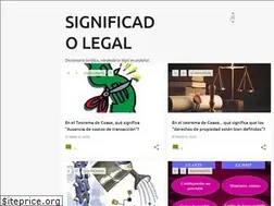 Sites similar to significadolegal.com
