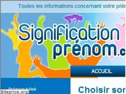 Sites similar to signification-prenom.com
