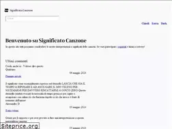 Sites similar to significatocanzone.it