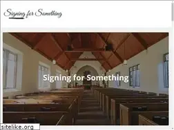 Sites similar to signingforsomething.org