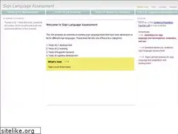 Sites similar to signlang-assessment.info