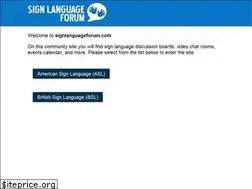 Sites similar to signlanguageforum.com