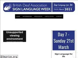 Sites similar to signlanguageweek.org.uk