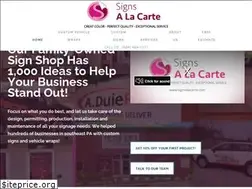 Sites similar to signsalacarte.com