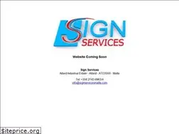 Sites similar to signservicesmalta.com