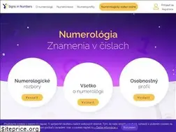 Sites similar to signsinnumbers.sk