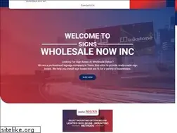 Sites similar to signswholesalenowinc.com