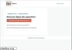 Sites similar to signus.fr