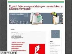 Sites similar to siklosinyomda.hu
