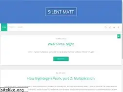 Sites similar to silentmatt.com