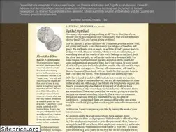 Sites similar to silvereagleexperiment.blogspot.com