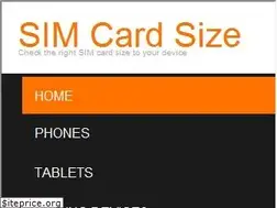 Sites similar to simcardsize.com
