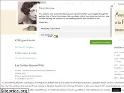 Sites similar to simoneweil-association.com