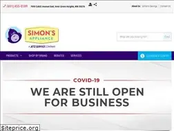 Sites similar to simonsappliances.com