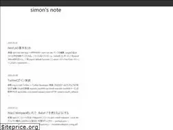 Sites similar to simonsnote.com