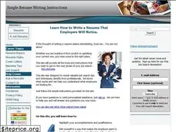 Sites similar to simple-resume-writing-instructions.com