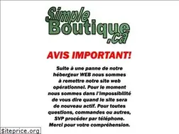 Sites similar to simpleboutique.ca