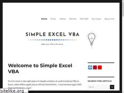 Sites similar to simpleexcelvba.com