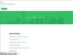 Sites similar to simpleinvestmentguide.com
