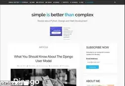 Sites similar to simpleisbetterthancomplex.com
