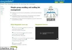 Sites similar to simplelists.com