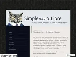 Sites similar to simplementelibre.wordpress.com