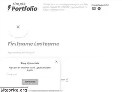 Sites similar to simpleportfolio.co