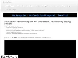 Sites similar to simplerecon.com