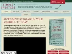 Sites similar to simplesabotage.com