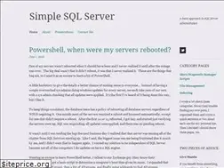 Sites similar to simplesqlserver.com