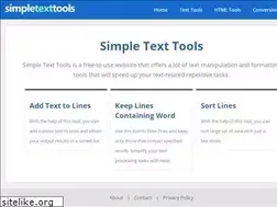 Sites similar to simpletexttools.com