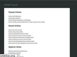 Sites similar to simpletutorials.com