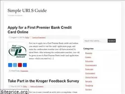 Sites similar to simpleurlsguide.com