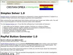 Sites similar to simplexsolver.com