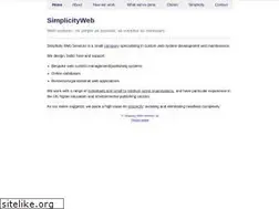 Sites similar to simplicityweb.co.uk