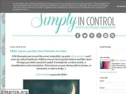 Sites similar to simply-in-control.blogspot.com