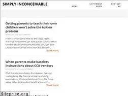 Sites similar to simply-inconceivable.blogspot.com
