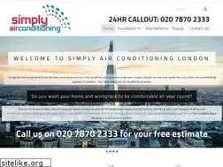 Sites similar to simplyairconditioninglondon.co.uk