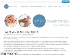 Sites similar to simplybowentherapy.com.au
