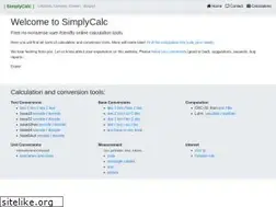 Sites similar to simplycalc.com