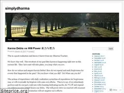 Sites similar to simplydharma.wordpress.com