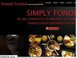 Sites similar to simplyfonduedallas.com
