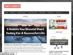 Sites similar to simplymanifest.com